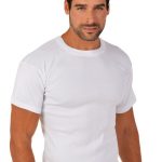 Φανέλα Ανδρική Κοντομάνικη Λευκή Με Κλασσική Λαιμόκοψη