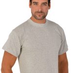 Φανέλα Ανδρική Κοντομάνικο Γκρι Με  Κλασσική Λαιμόκοψη