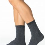 Ανδρικές Κάλτσες Πετσετέ  Μονόχρωμο Ανθρακί 40-46 3αδα