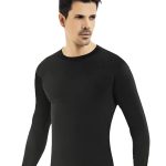 ΑΝΤΡΙΚΗ ΙΣΟΘΕΡΜΙΚΗ ΦΑΝΕΛΑ ΜΕ ΜΑΚΡΥ ΜΑΝΙΚΙ ΜΑΥΡΟ