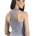 Φανέλα Γυναικεία Χιαστί Πλάτη Αθλητικού Τύπου  Γκρι