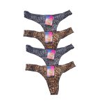 Γυναικεία String Βαμβακερά Hands Foner 4 Τεμάχια Animal Print