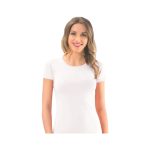 Φανελάκι  Γυναικείο Με Κοντό Μανίκι σε Ασπρο Χρώμα