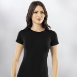 Φανελάκι  Γυναικείο με Κοντό Μανίκι σε Μαυρο Χρώμα