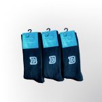 Ανδρικές Κάλτσες Πετσετέ Μονόχρωμες Μαύρο 40-46 με Σχέδιο D