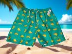 Ανδρικό Μαγιό “Banana Beach” - Τυρκουάζ - Image 2