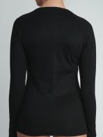 ΓΥΝΑΙΚΕΙΑ ΙΣΟΘΕΡΜΙΚΗ ΦΑΝΕΛΑ ΜΕ ΜΑΚΡΥ ΜΑΝΙΚΙ  ΜΑΥΡΟ - Image 2