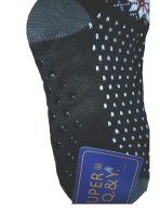 Αντρικές Καλτσοπαντόφλες Με Χνουδωτή Επένδυση Αντιολισθητικές Μαύρο με Σχέδιο Τάρανδο - Image 3